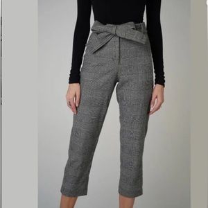 NWT Aritzia Wilfred Tie-Front Houndstooth Pants Size 0